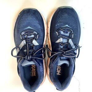 Hoka One One Women's Size 8 Gaviota 2 Running Shoe Navy and Peach